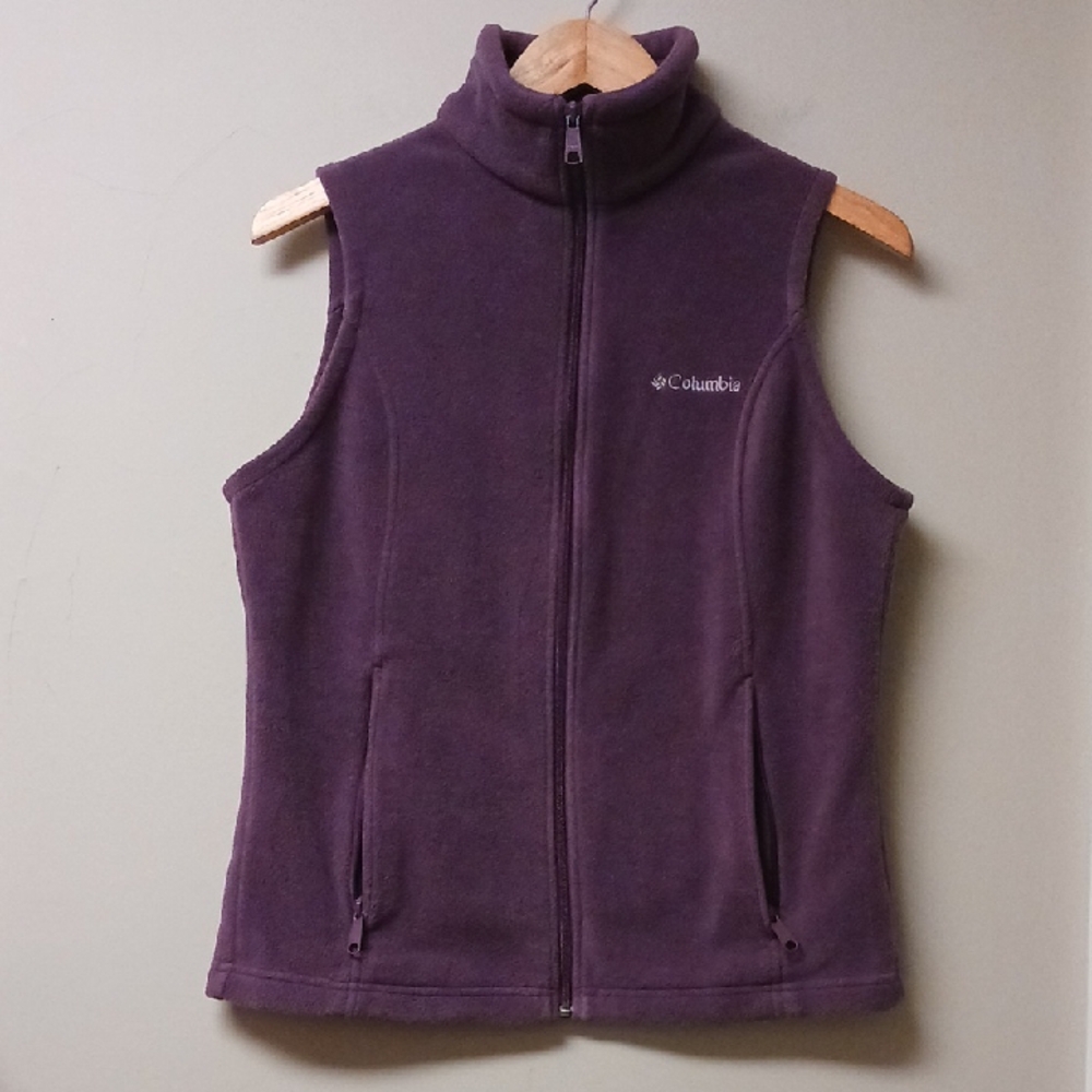 Columbia Fleece Vest Purple Size M